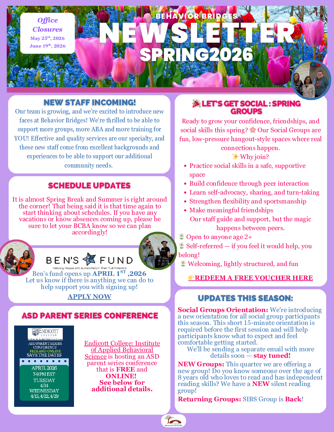 🌼Spring 2026 Newsletter🌼