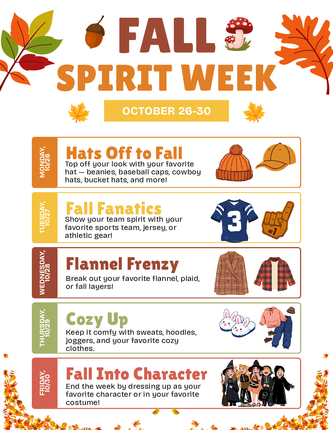 🎉Get Ready for Spirit Week! 🎉